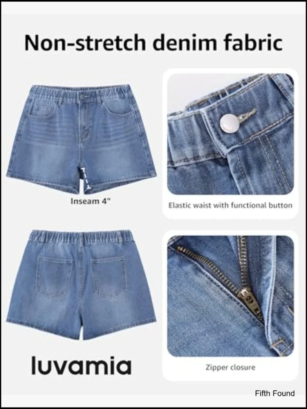 High Waisted Baggy Wide Leg Denim Shorts 4